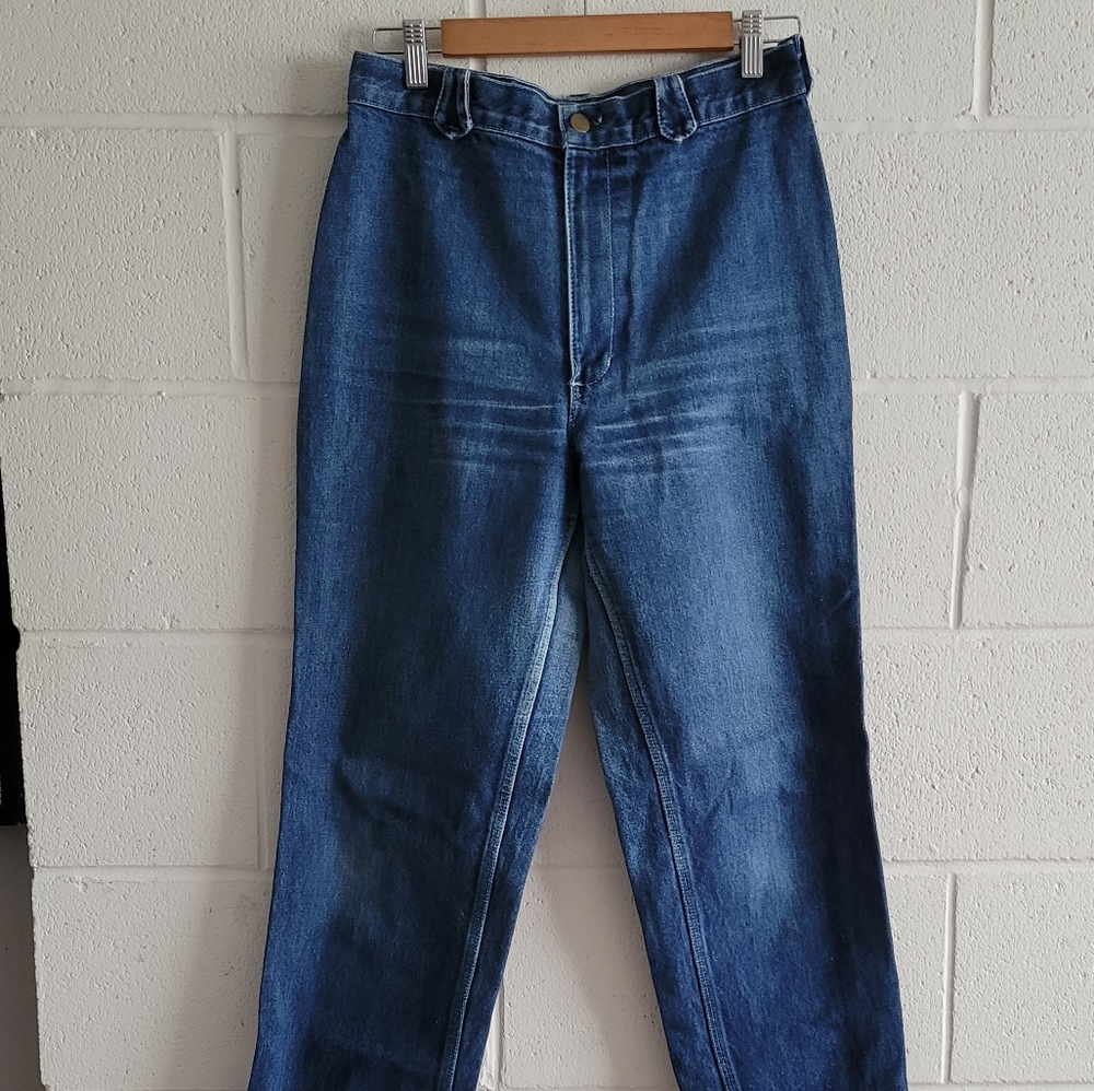 Pelican Cove Pocketless Blue Denim Retro Jeans